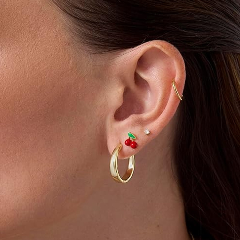 2 قطعة أقراط الغضروف مسمار للن - مراجعة Body Jewelry Surgical Steel وسعره