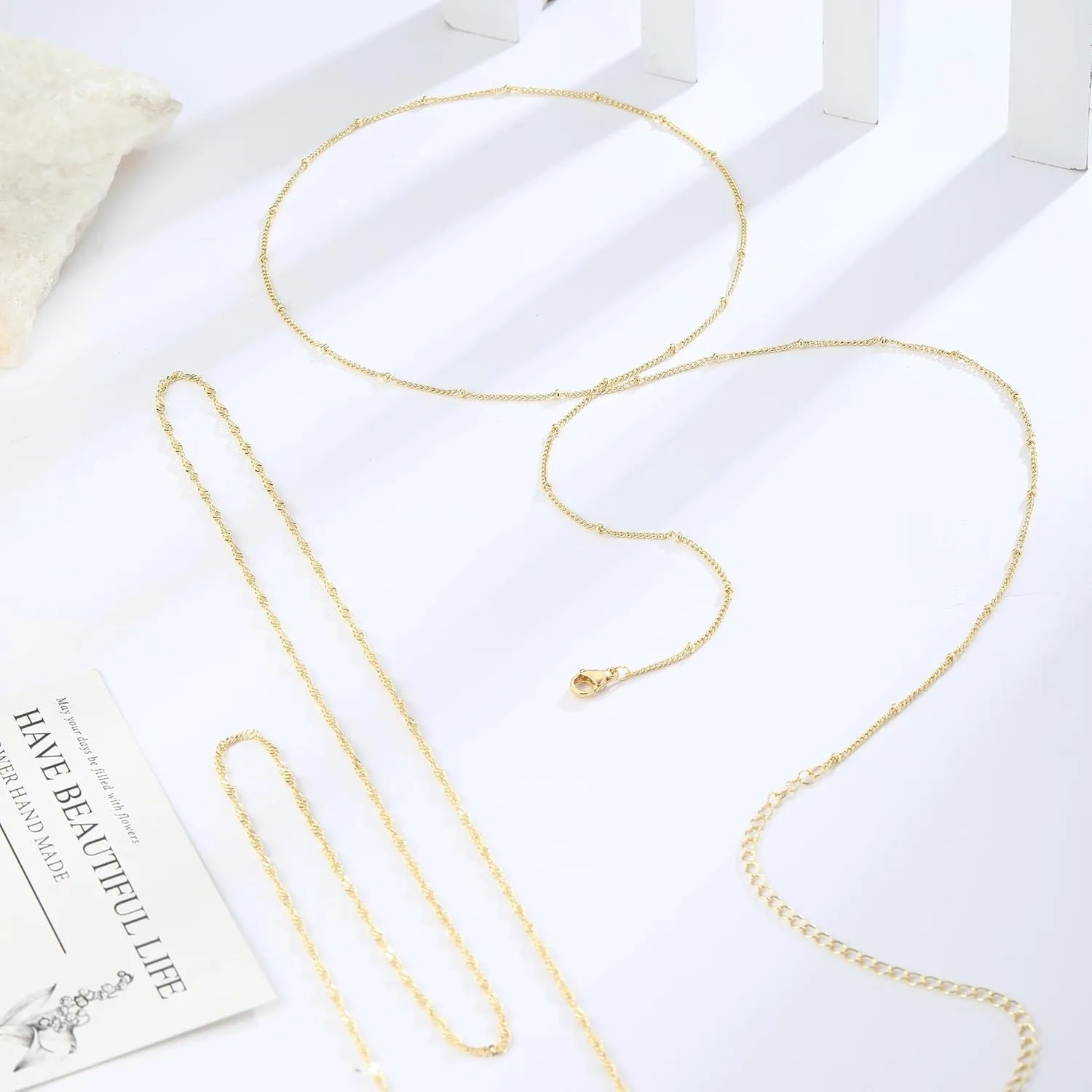 14k مطلية بالذهب 26-33 بوصة قا - مراجعة Body Jewelry For You وسعره